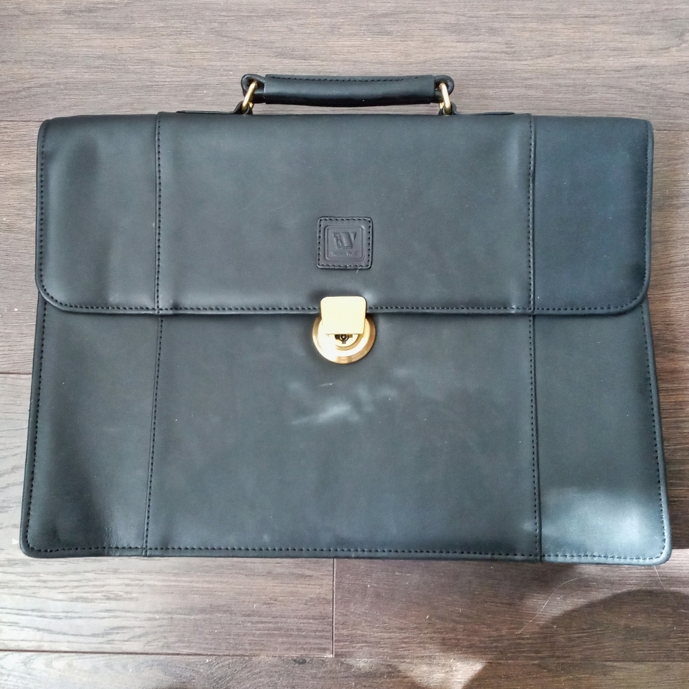 💮2/$100💮 Black Leather Briefcase
